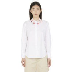 CAMICIA CON COLLO RICAMATO