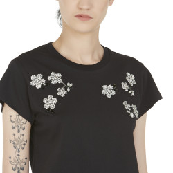 T-SHIRT CON APPLICAZIONE GIOIELLO