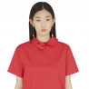 SHIRT WITH ASYMMETRICAL HAND COLLAR