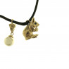 COLLANA CORDINO COTONE CON PENDENTI