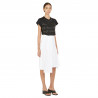 CANVAS PLEATED SKIRT