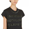 T-SHIRT CON MAXI PIETRE