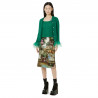 CARDIGAN MOHAIR CON PIUME