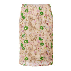 GONNA TULLE CON RICAMO FIORI