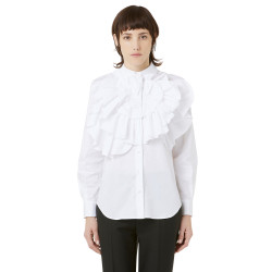 SHIRT WITH ROSE ROUCHES