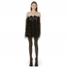 HEART DRESS WITH FEATHERS