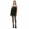 HEART DRESS WITH FEATHERS