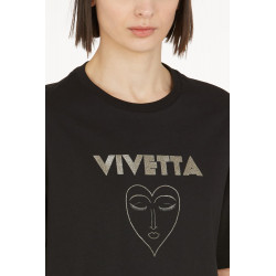 T-SHIRT LOGO E CUORE GLITTER